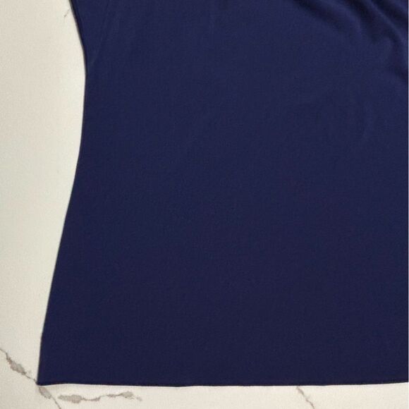 The Limited | Navy Blue Women’s Stretch Polyester Pleated Sleeveless Blouse XS - Picture 10 of 13